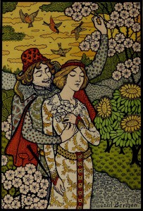 Paul Berthon Romantic Illustration circa 1895