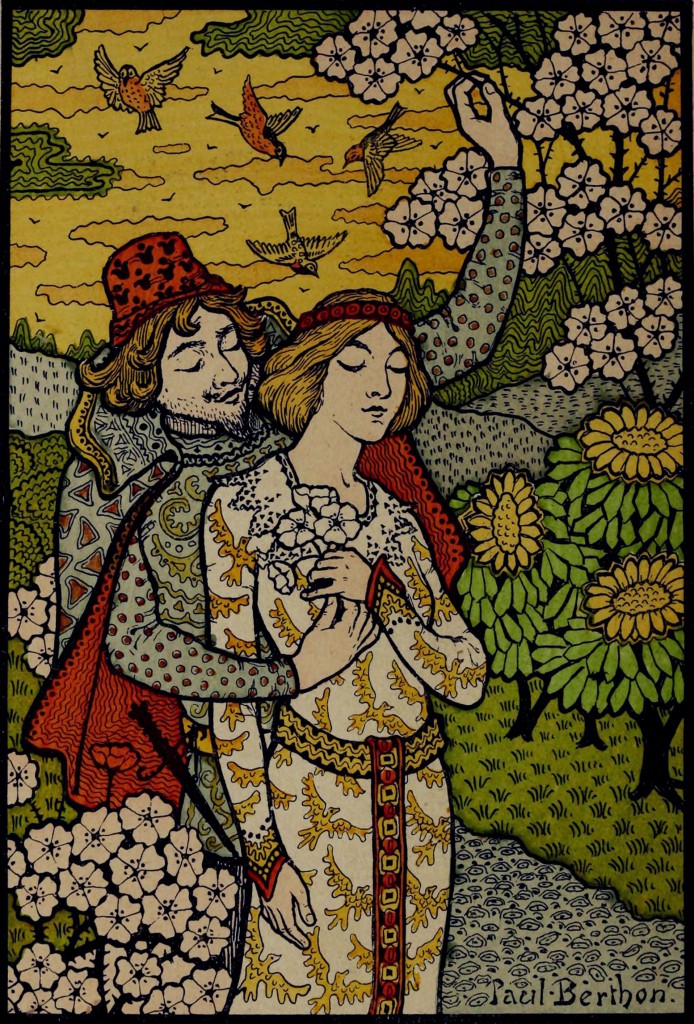 Paul Berthon Romantic Illustration circa 1895