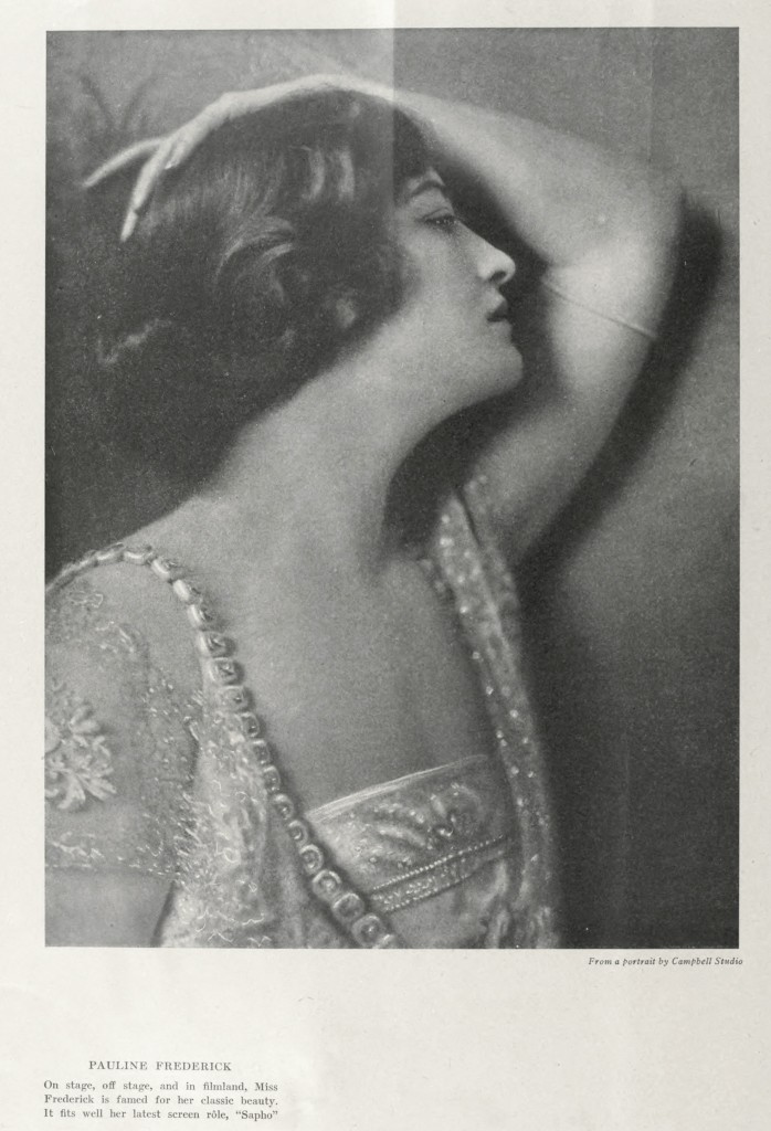Pauline Frederick Portrait circa 1917