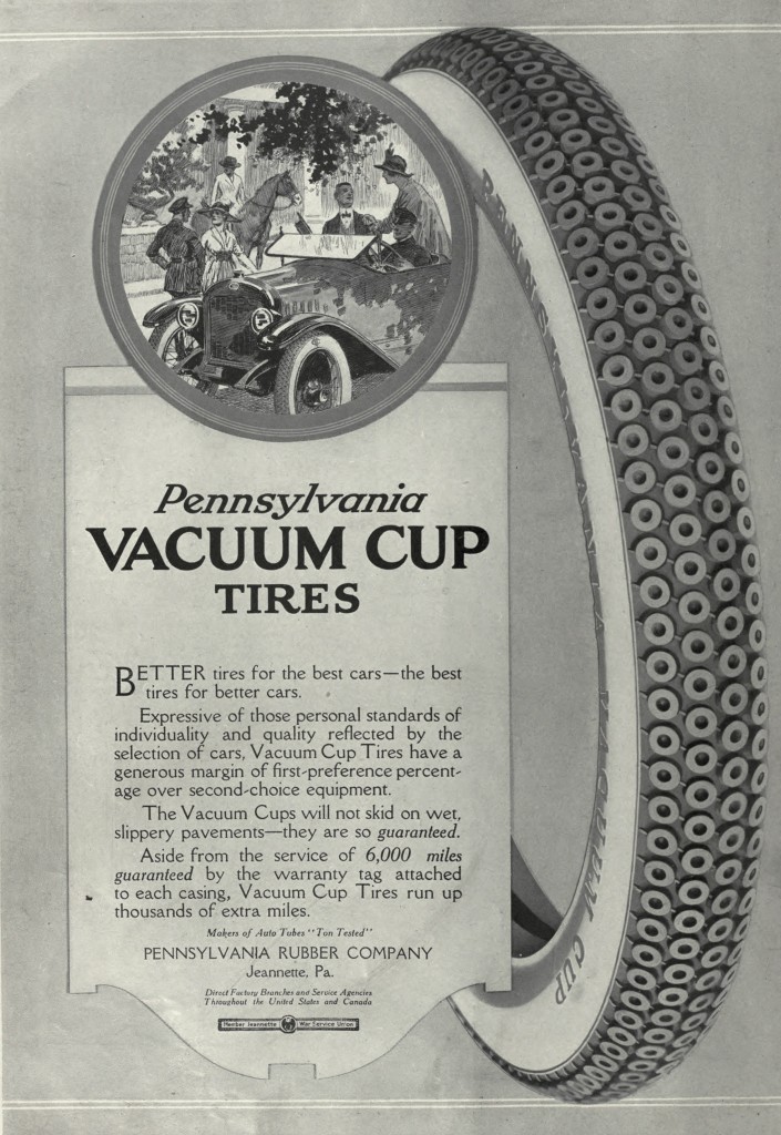 Pennsylvania Vacuum Cup Cord Tires Advertisement Circa 1918