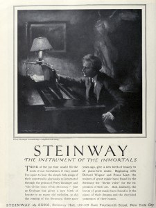 Percy Grainger Steinway Piano Ad 1921