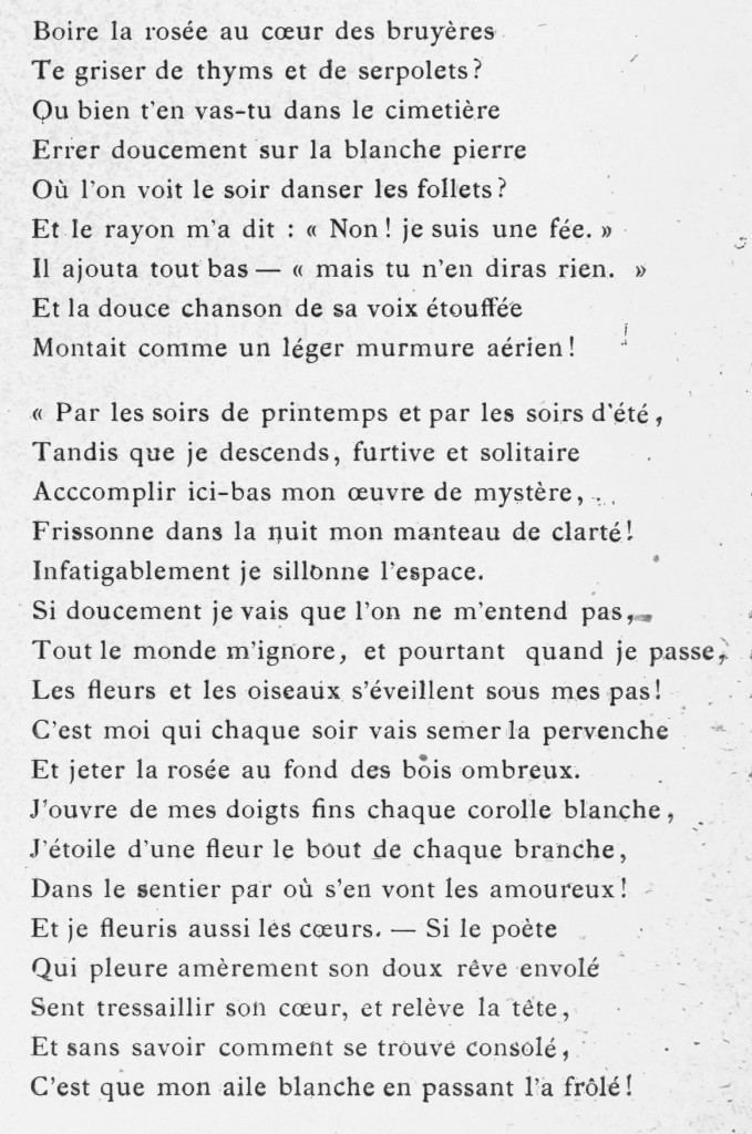 Poem by Paul Berthon Reve Aux Etoiles dedicated to E. Grasset