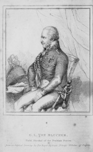Portrait of Gebhard Leberecht von Blücher from Ackermann's Repository circa 1814