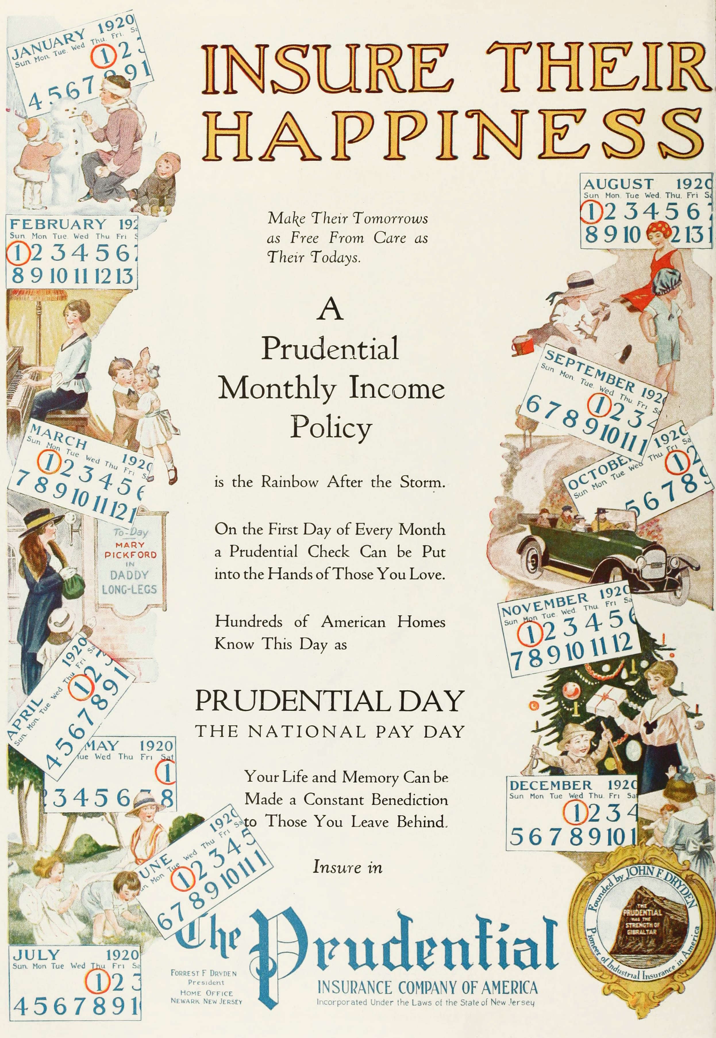 Prudential Insurance Ad Circa 1920