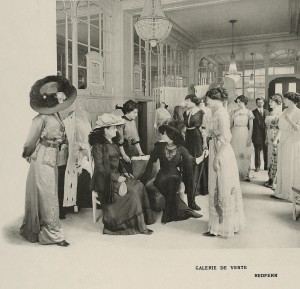 Redfern Fashion House Salesroom Illustration 1910 2 300x289 