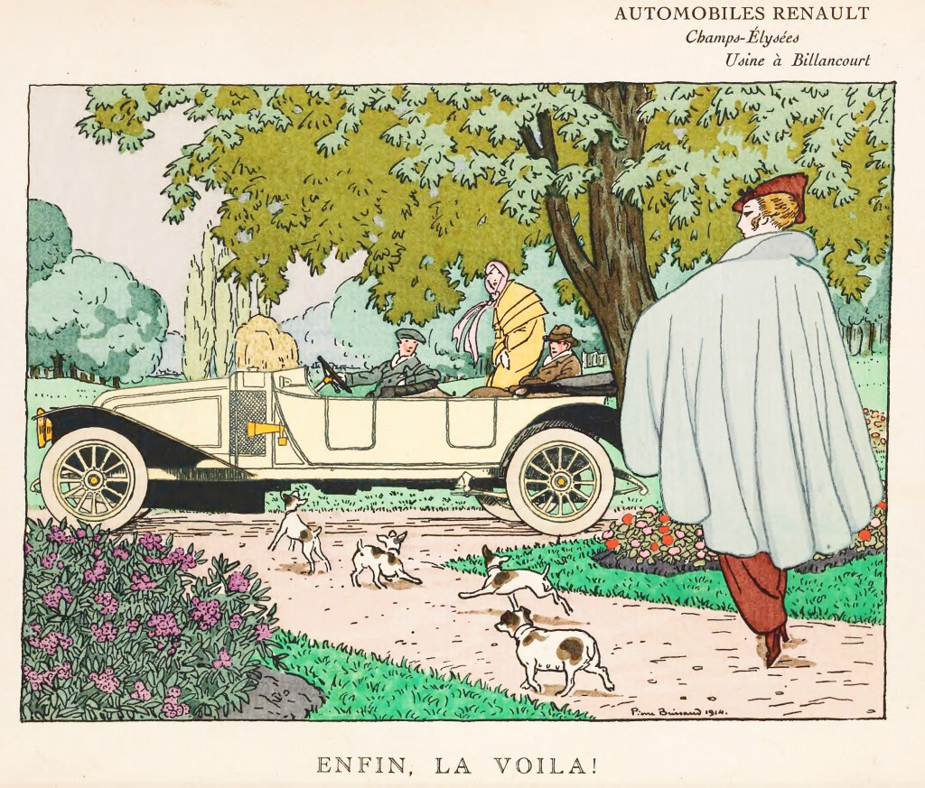 Renault Car Ad 1914 Pierre Brissaud Gazette Du Bon Ton