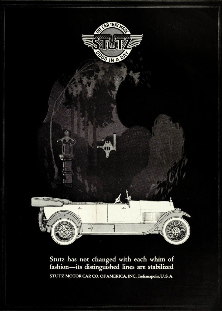 Stutz Motor Company Car Advertisement 1921