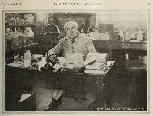 Thomas A. Edison Press Photo 1917