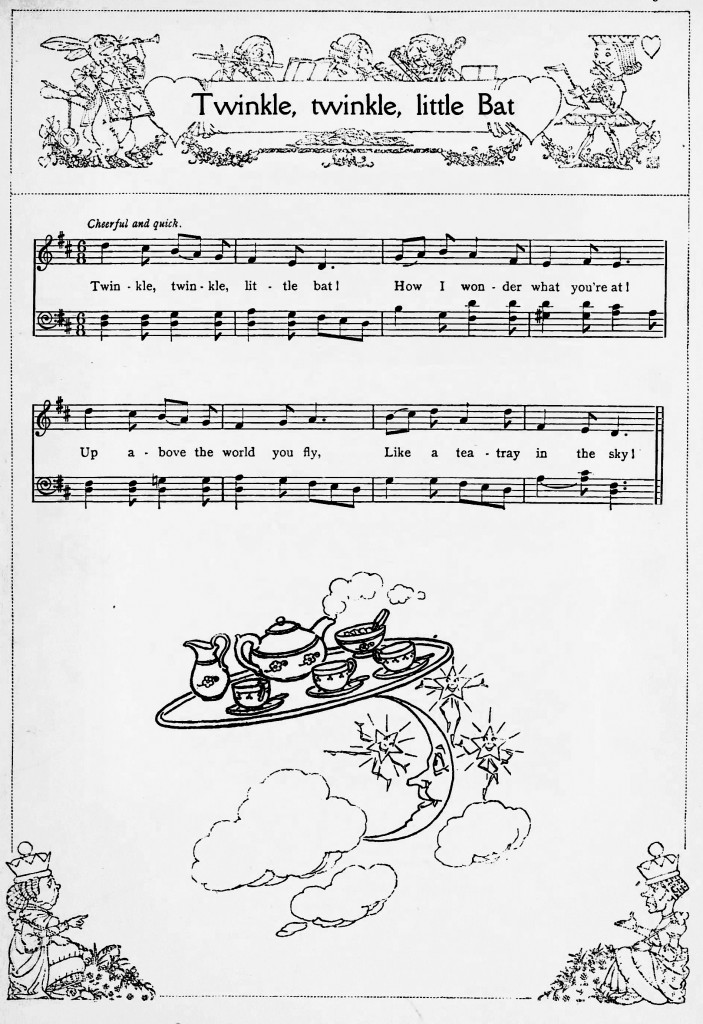 Twinkle, Twinkle, Little Bat from Songs from Alice in wonderland 1921