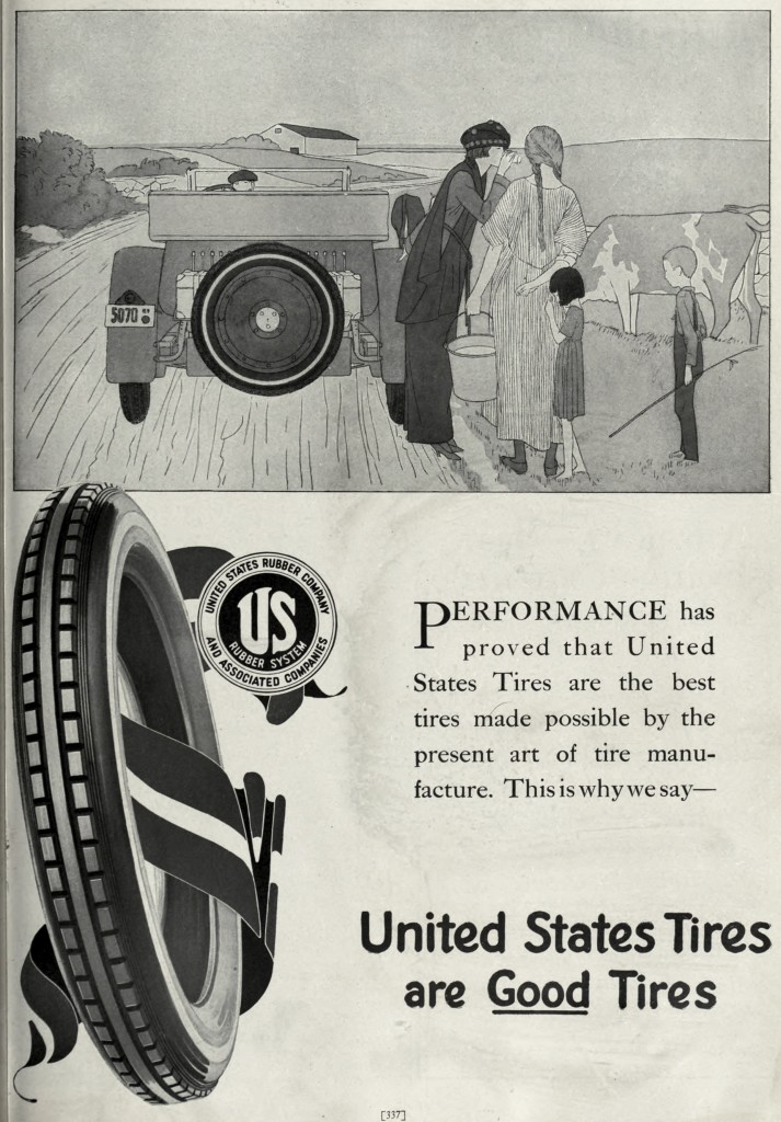 United States Tire Company Ad Circa 1919