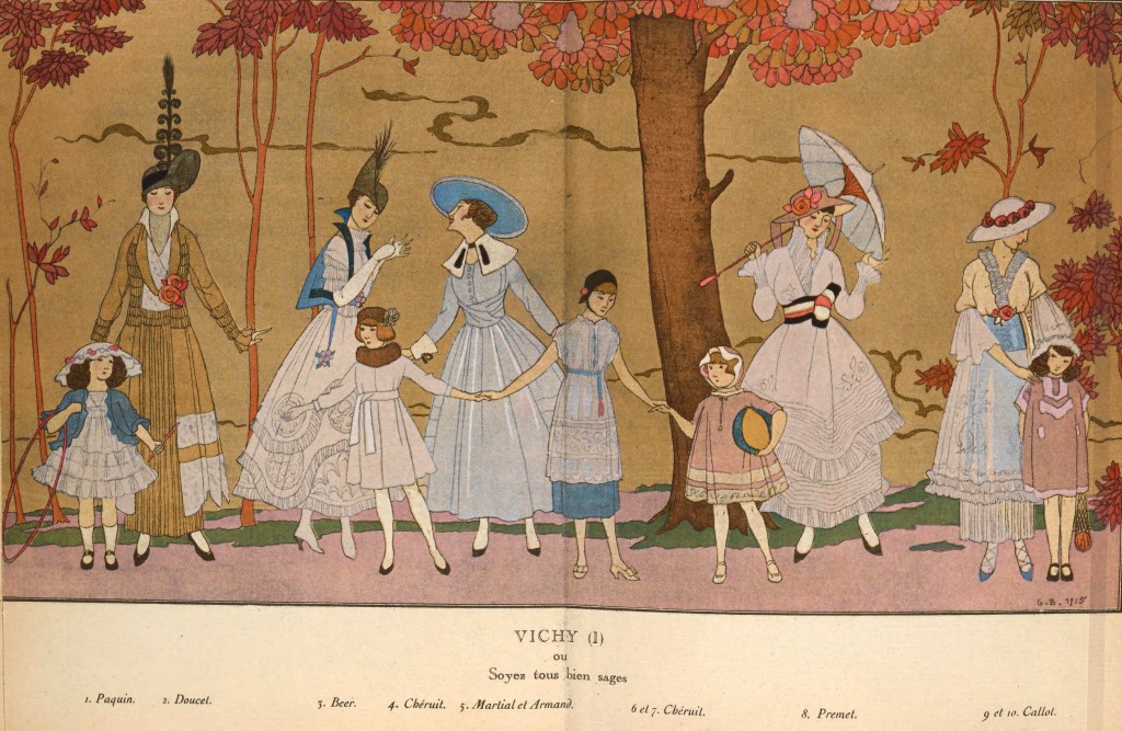 Vichy I - Fashion House Illustration By George Barbier 1915