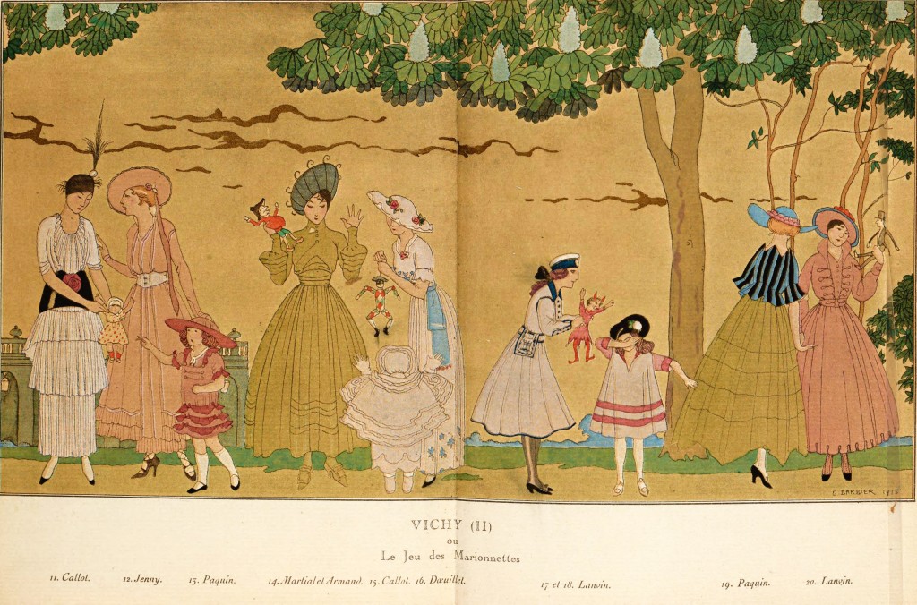 Vichy II - Fashion House Illustration By George Barbier 1915