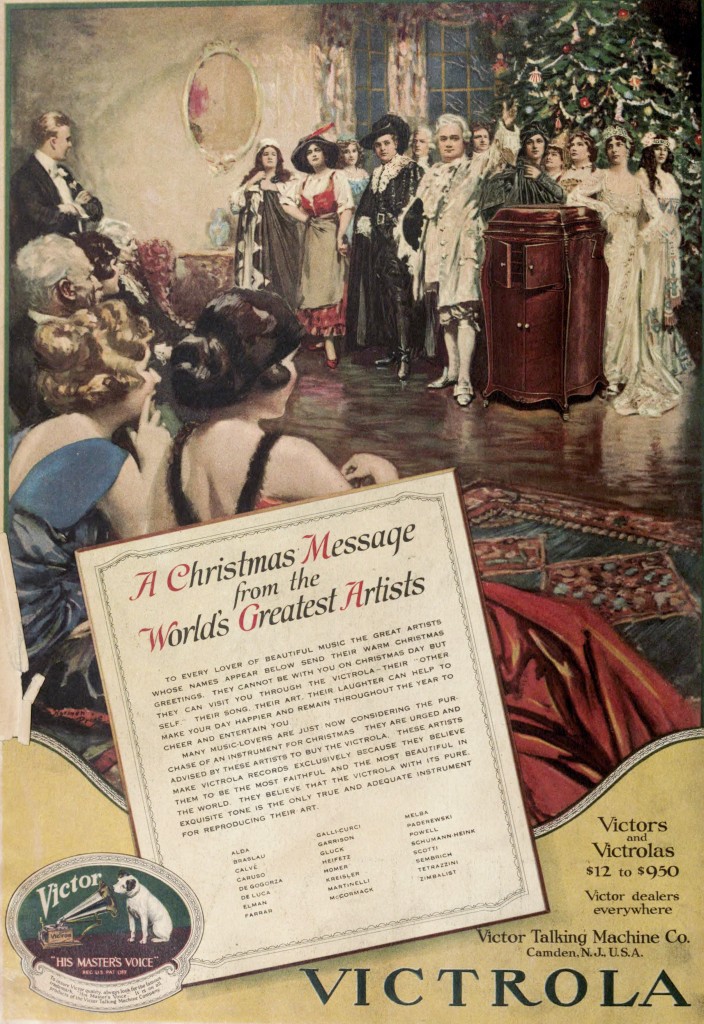Victor Records Christmas Advertisement 1919