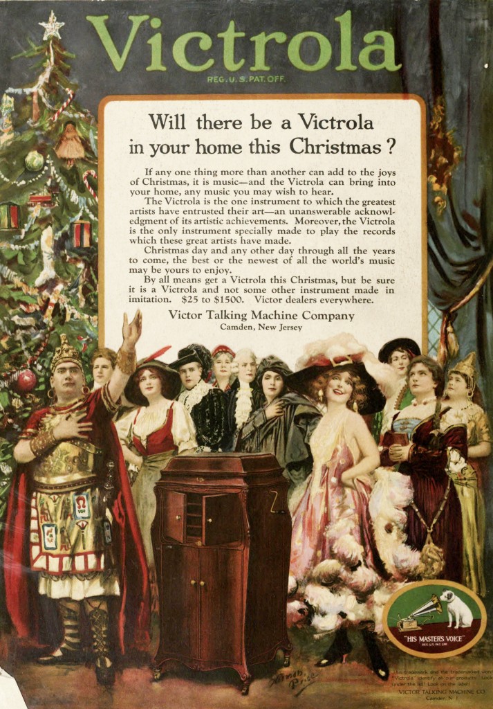 Victor Records Christmas Advertisement 1920