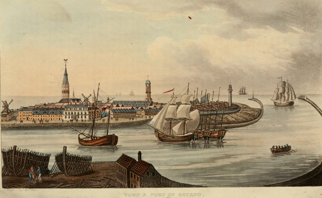 View of Ostend, Belgium circa 1815