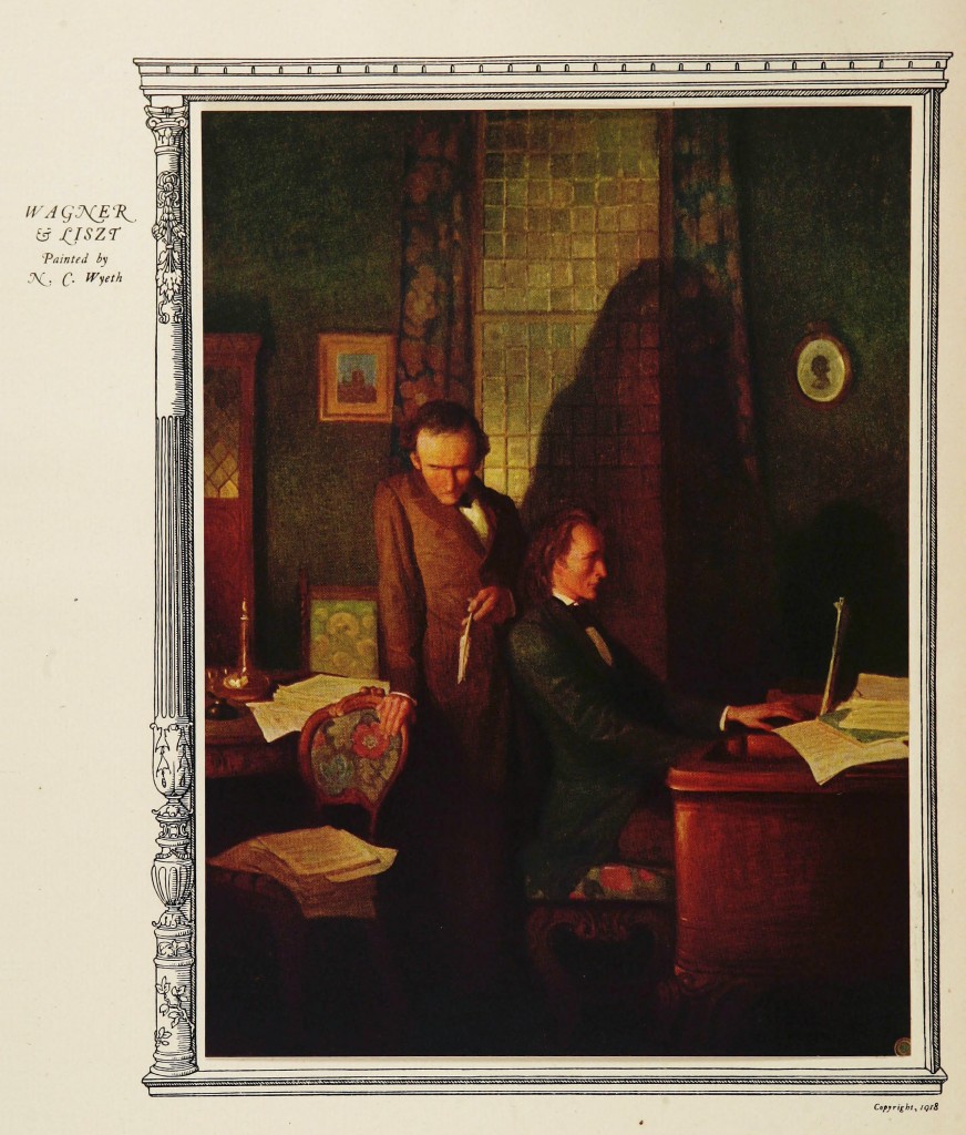 Wagner And Liszt Painting By N C Wyeth 1918