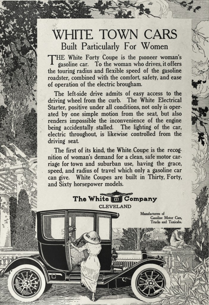 White Company Car Advertisement circa 1913