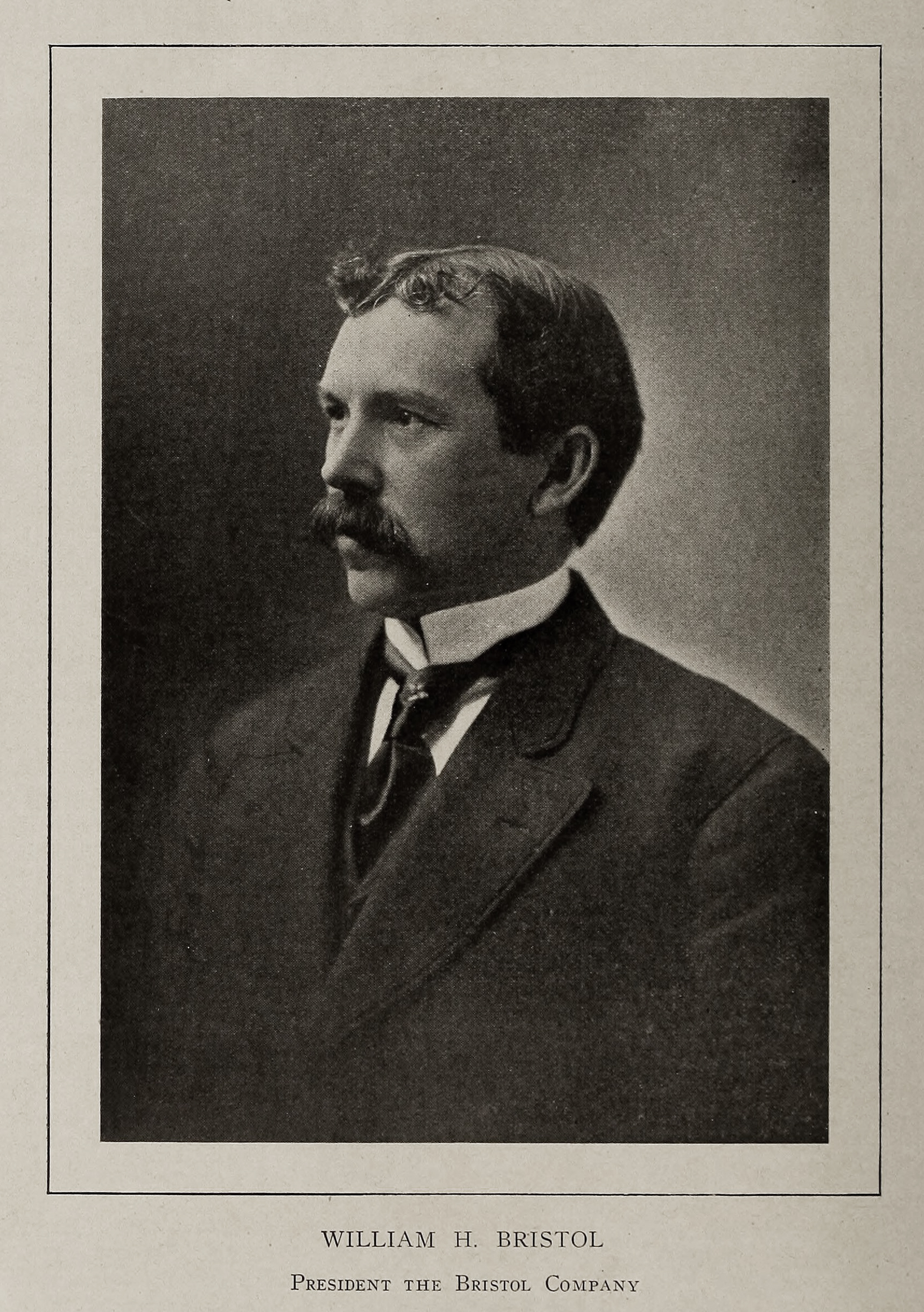 William H Bristol President of the Bristol Company Portrait Circa 1909