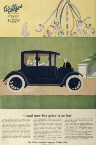 Willys Knight Car Advertisement Coupe 1916