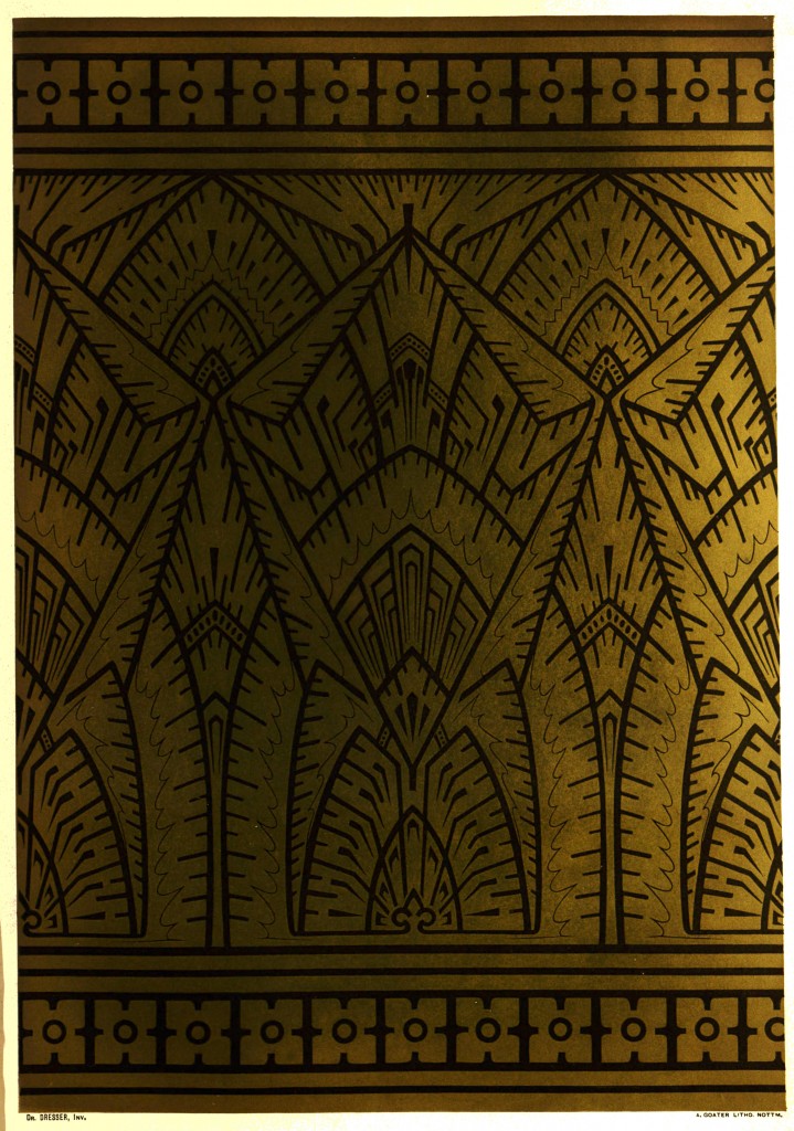Frieze for a Room About 14 Feet High - Inspired by Window Frost from Studies in Design by Dr. Christopher Dresser circa 1876