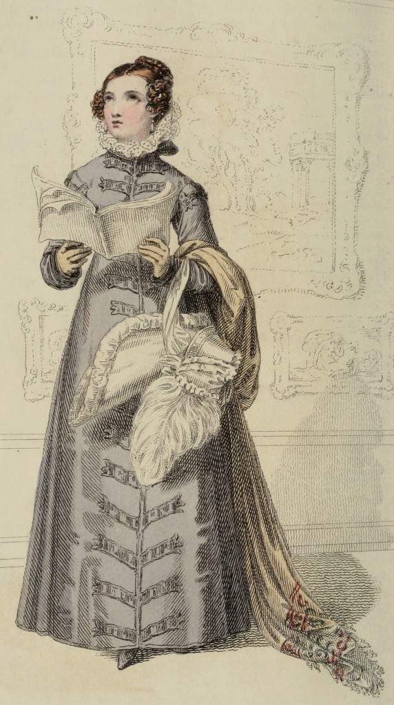 Explore! Woman Exploring a Museum from Ackermann's Repository circa 1821