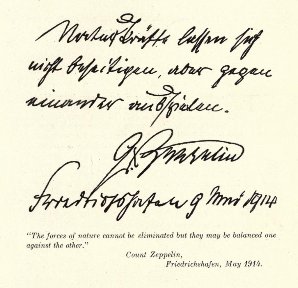 Count Ferdinand Zeppelin Quote 1914