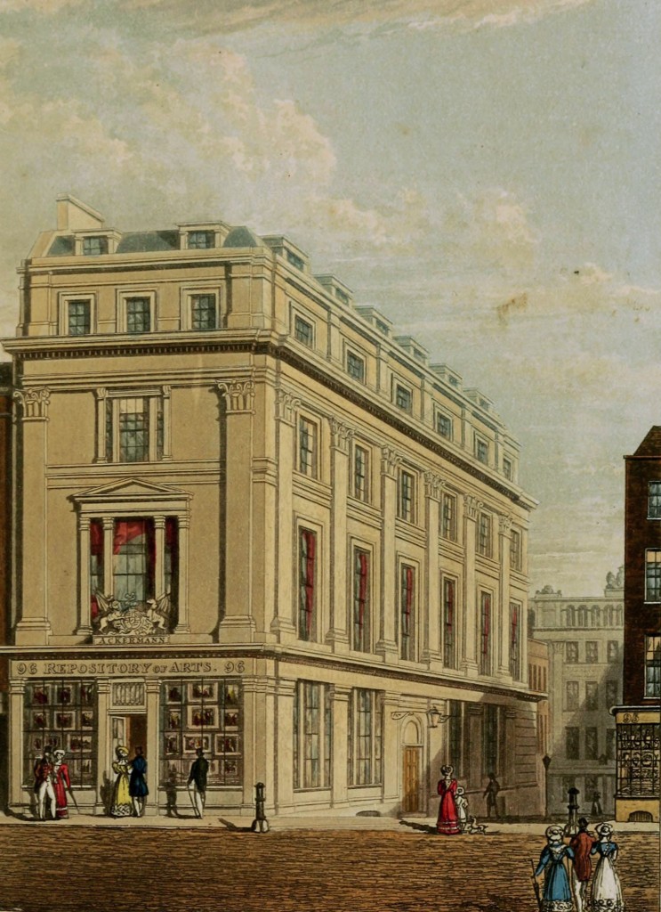 Ackermann's Repository of Arts - 96 Strand, London circa 1827