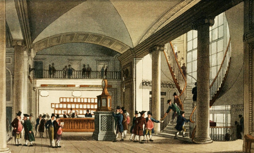 Auction Mart, Bartholomew Lane, London circa 1811