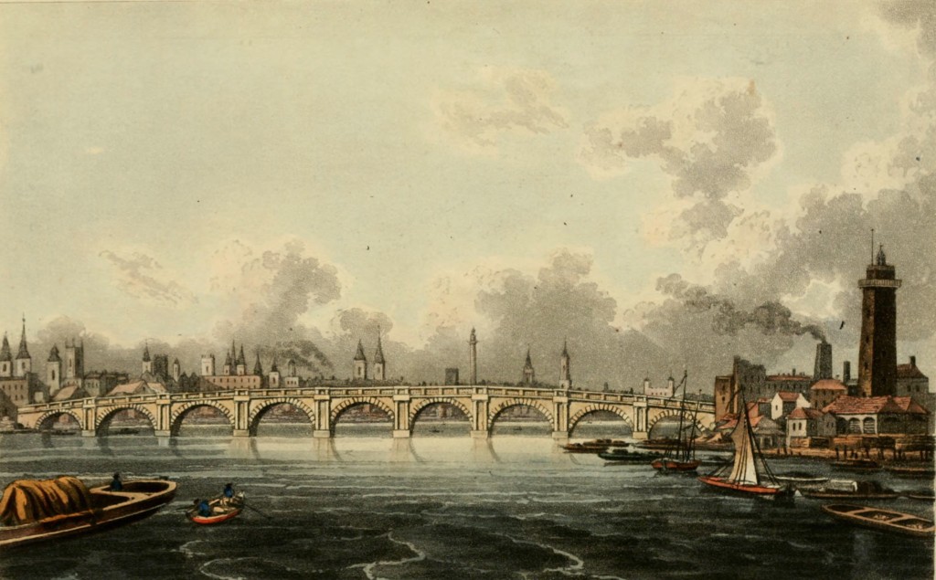 Blackfriars Bridge, London circa 1815