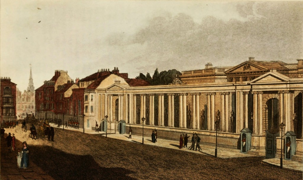 Carlton House, North Side, Pall Mall, 1809