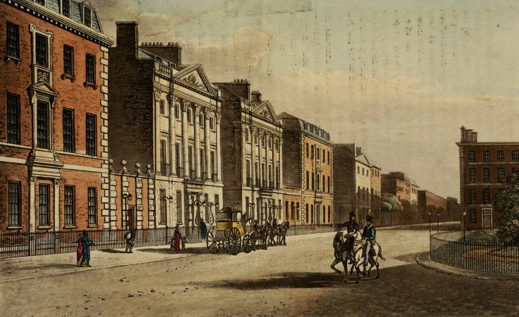 Cavendish Square, North Side, London circa 1813