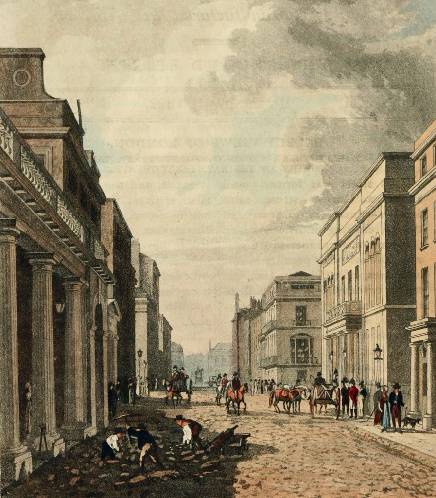 Charles Street, Crossing Regent Street, London 1822