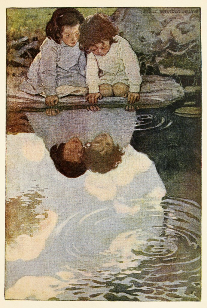 Looking Glass River - Illustration by Jessie Willcox Smith