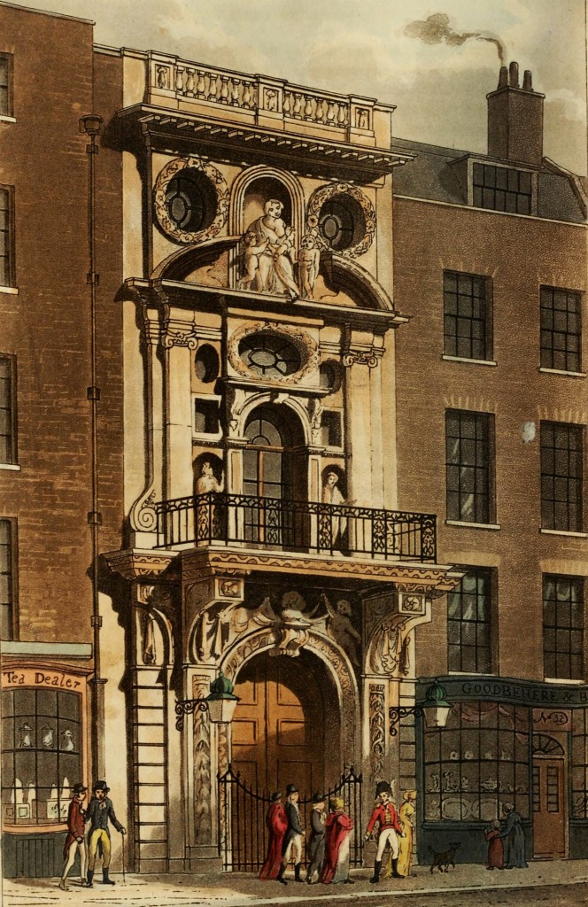 Mercers' Hall, Cheapside, London circa 1815
