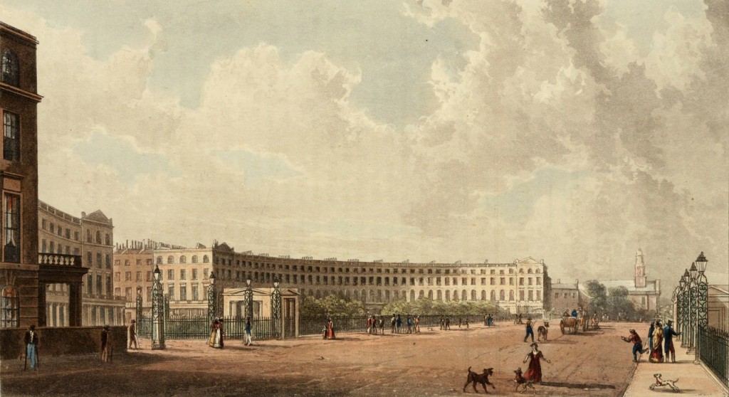 The Crescent, Portland Place, London circa 1822