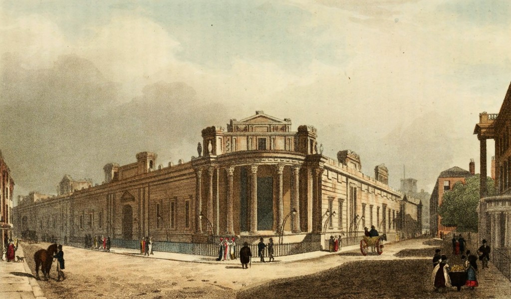 Bank of England, Lothbury, London circa 1809