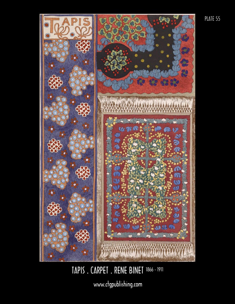 Carpet - Art Nouveau Design by Rene Binet