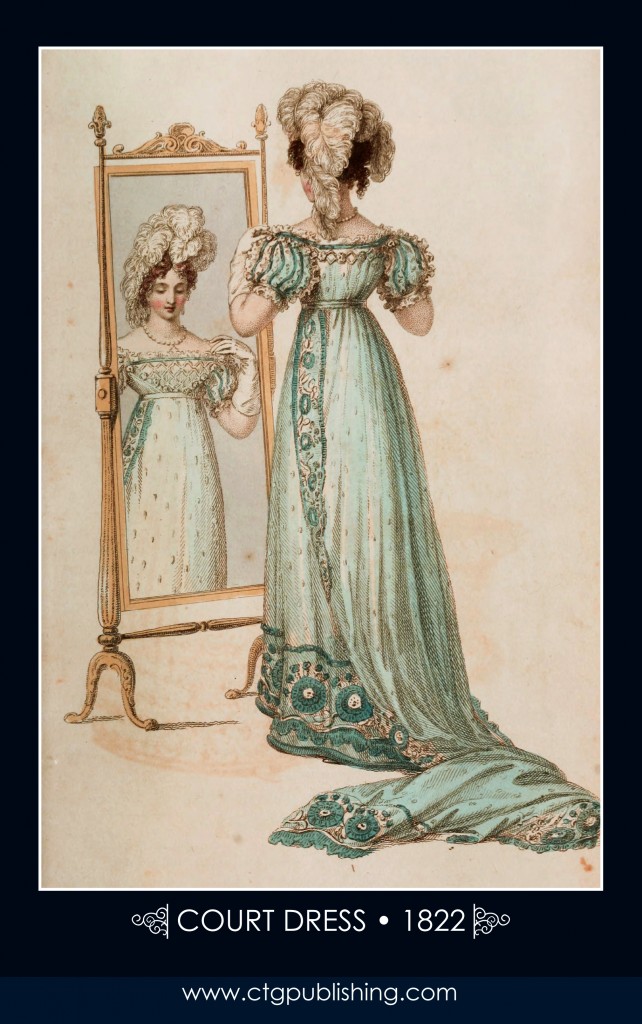 Court Dress circa 1822 - London Fashion Designs