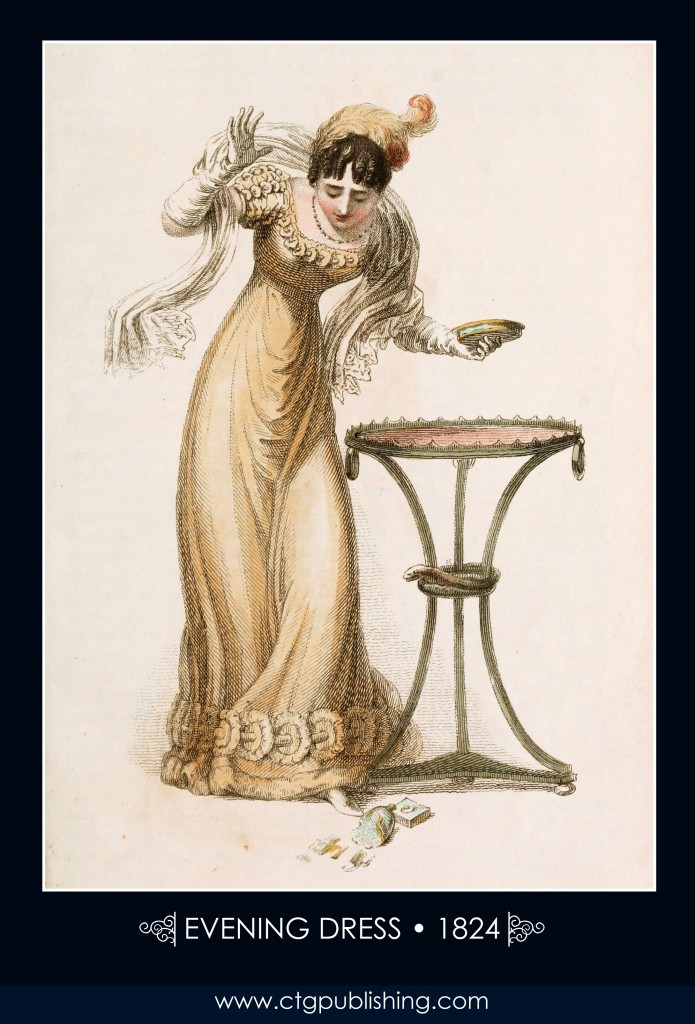 Evening Dress circa 1824 - London Fashion Designs