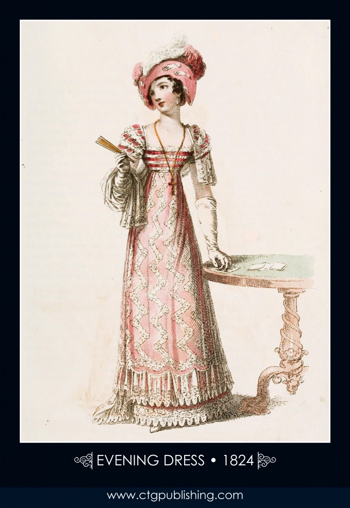Evening Dress circa 1824 - London Fashion Designs