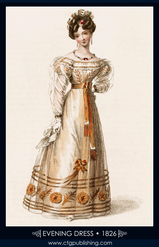 Evening Dress circa 1826 - London Fashion Designs