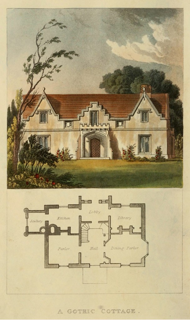 Gothic Cottage Design circa 1817 - London Architecture