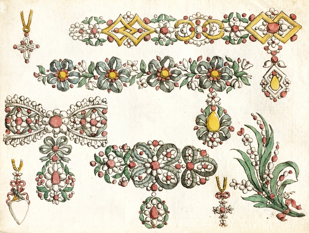 Jewelry Designs France circa 1762