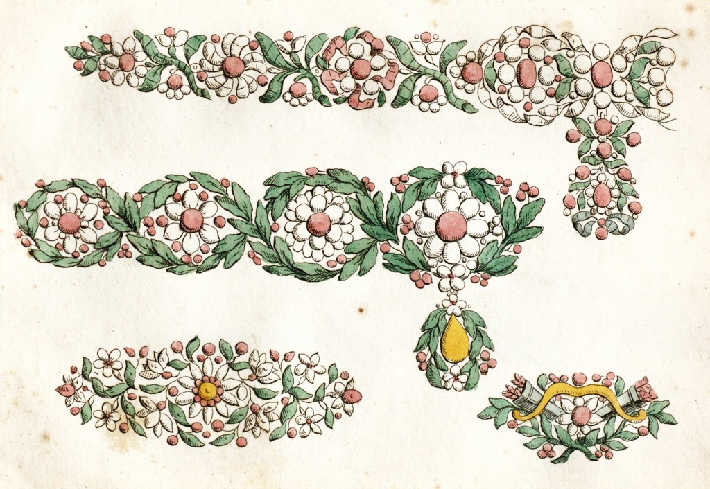 Jewelry Designs France circa 1762