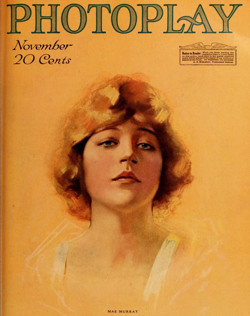 Mae Murray Photoplay Cover Portrait 1917
