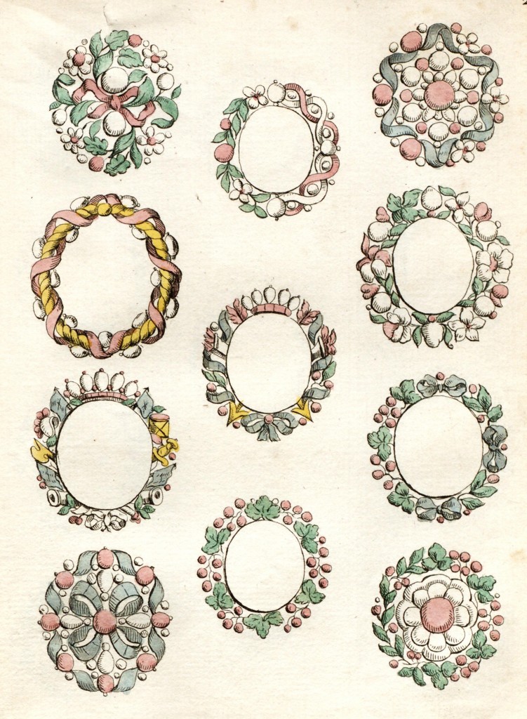 Shoe Buckle Designs - France - Circa 1762