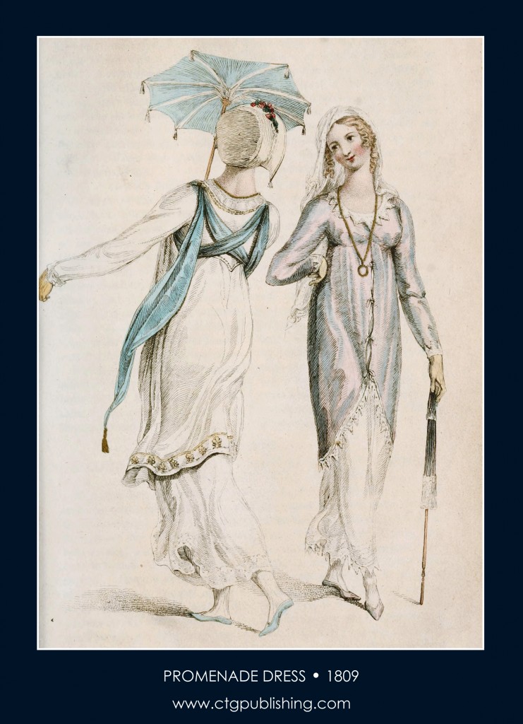 Promenade Dress circa 1809 - London Fashion Designs
