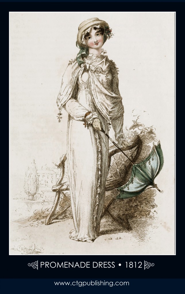 Promenade Dress circa 1812 - London Fashion Designs