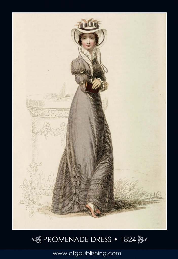 Promenade Dress circa 1824 - London Fashion Designs