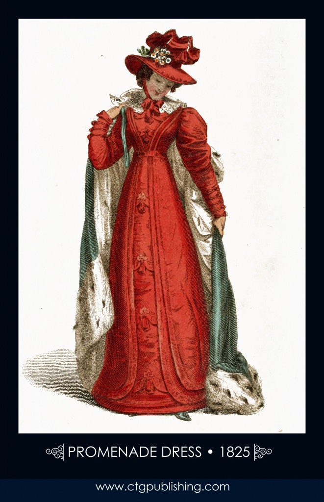 Promenade Dress circa 1825 - London Fashion Designs